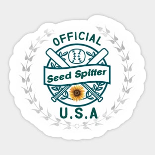 Sunflower Seed Spitter Sticker